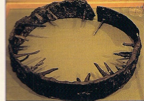 Rueda de hierro del carro ibérico hallado en 1946