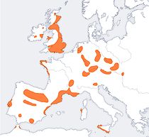 Mapa de la difusión del vaso campaniforme en Europa